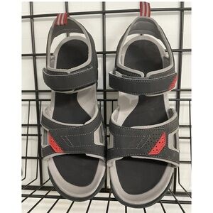 Quechua Sport Sandals Size EUR 43 Women's 11 Mens 10 Gray Red Trim